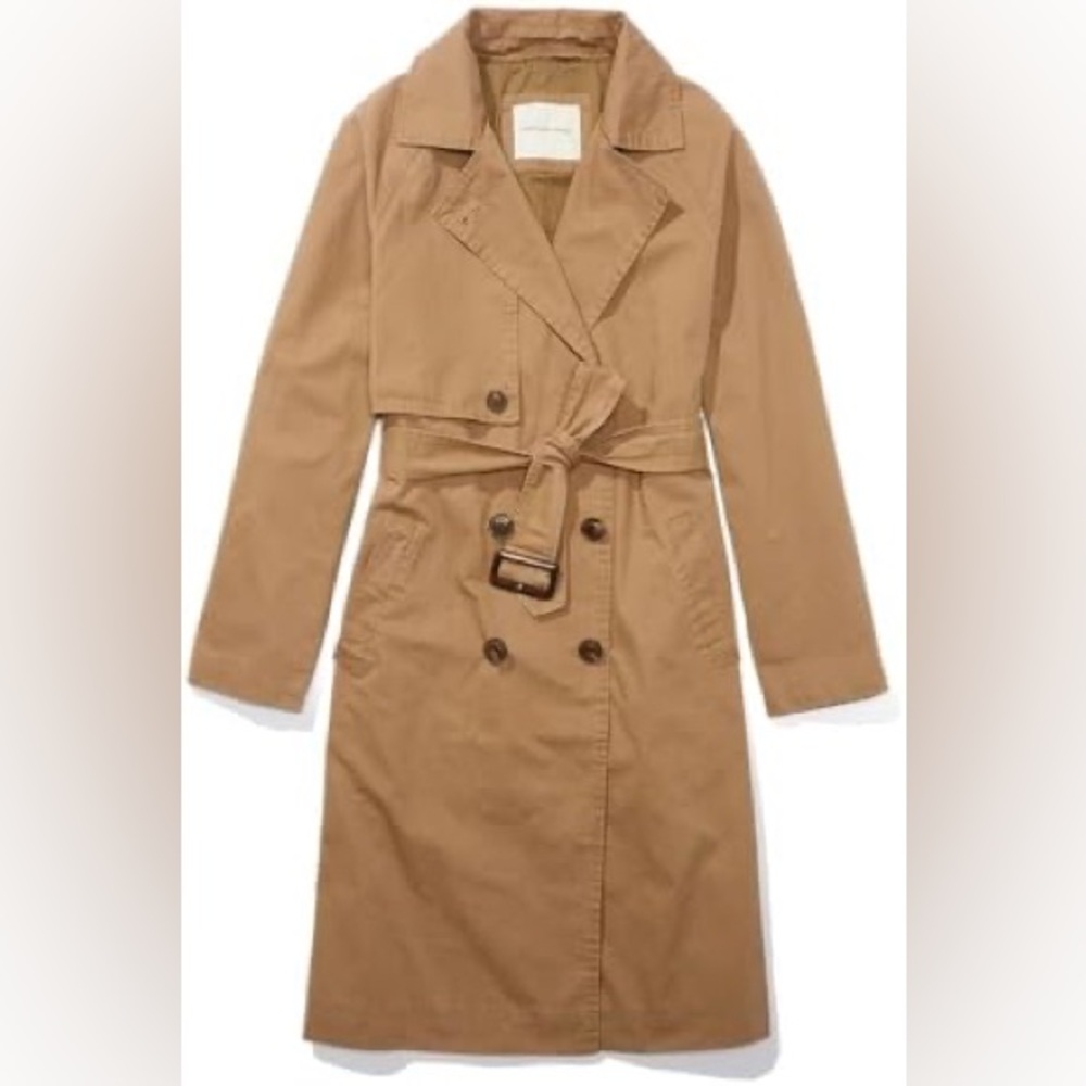 AEO| NWT TRENCH COAT| XL | TAUPE-BROWN